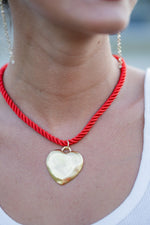 Gameday Red Rope Heart