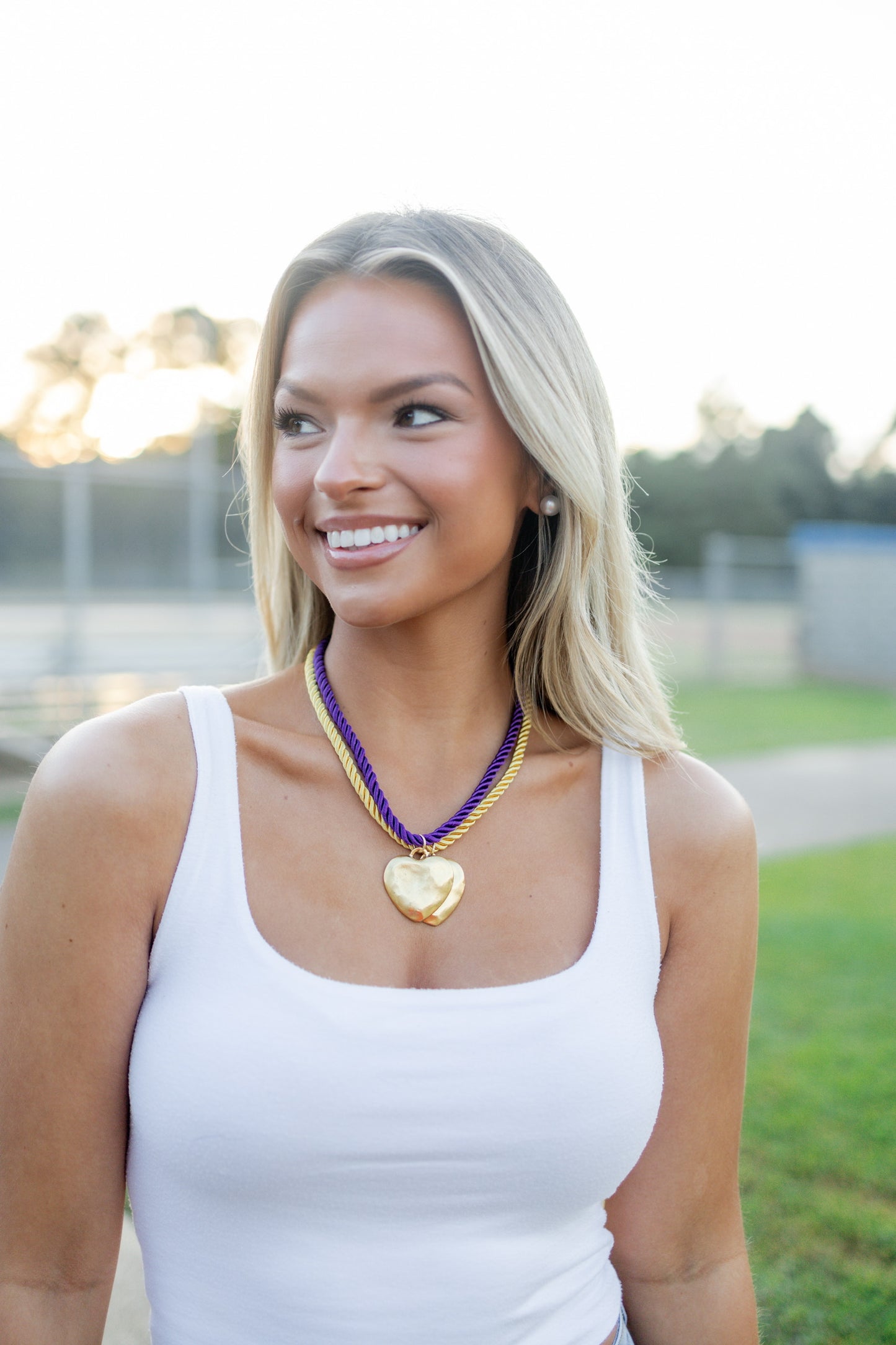 Gold Rope Heart