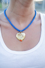 Royal Blue Rope Heart