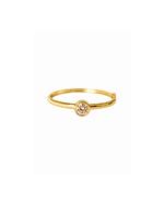Bezel Bangle- Tan