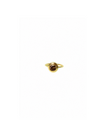 Bezel Ring- Brown