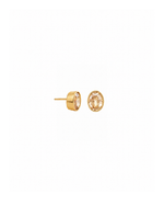 Bezel Studs- Tan