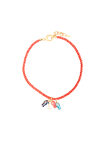 Hang Ten Rope Necklace - Red