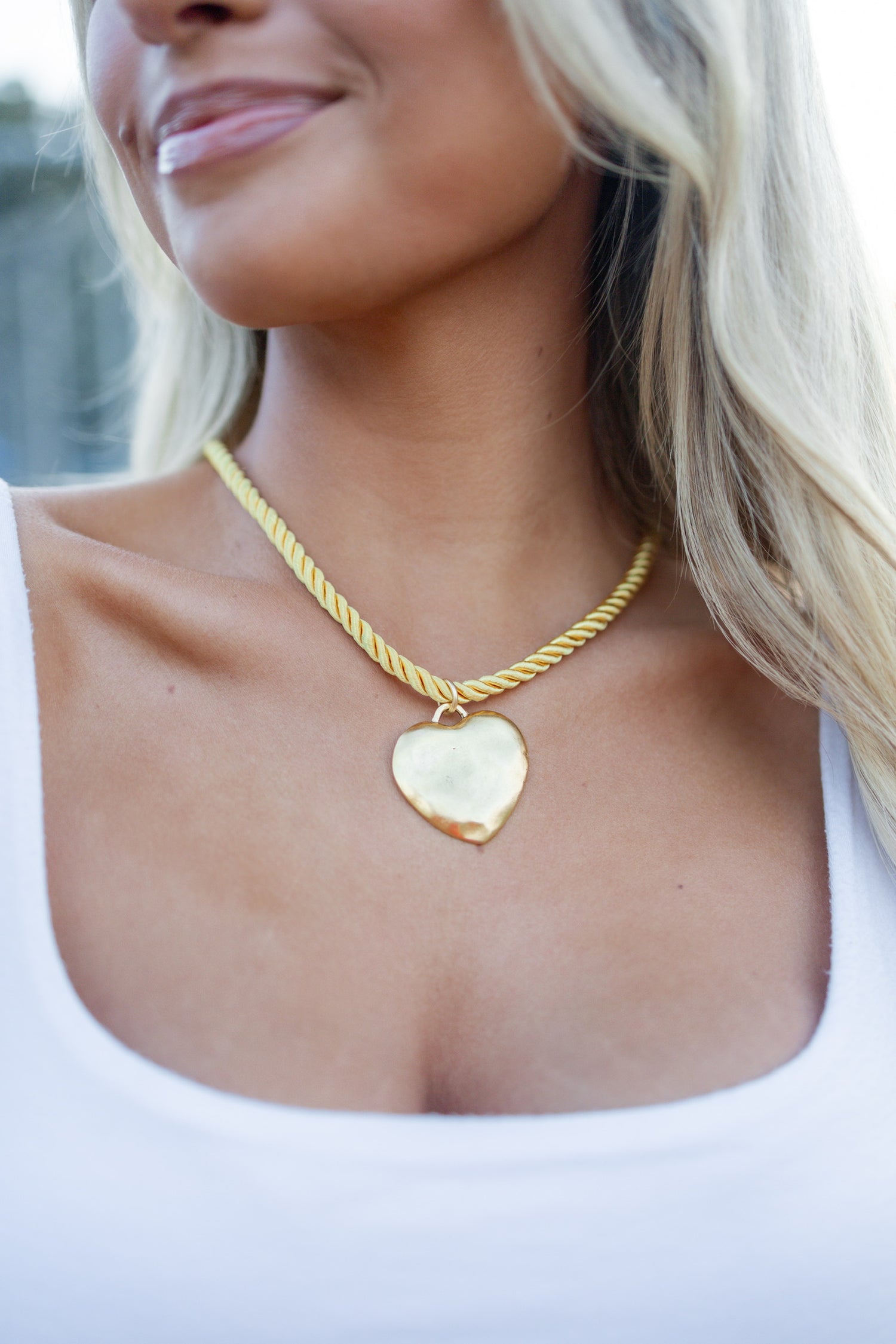 Gold Rope Heart