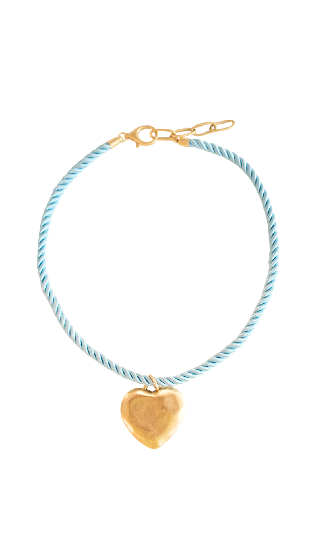 Baby Blue Rope Heart