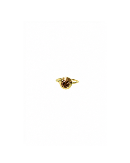 Bezel Ring- Brown