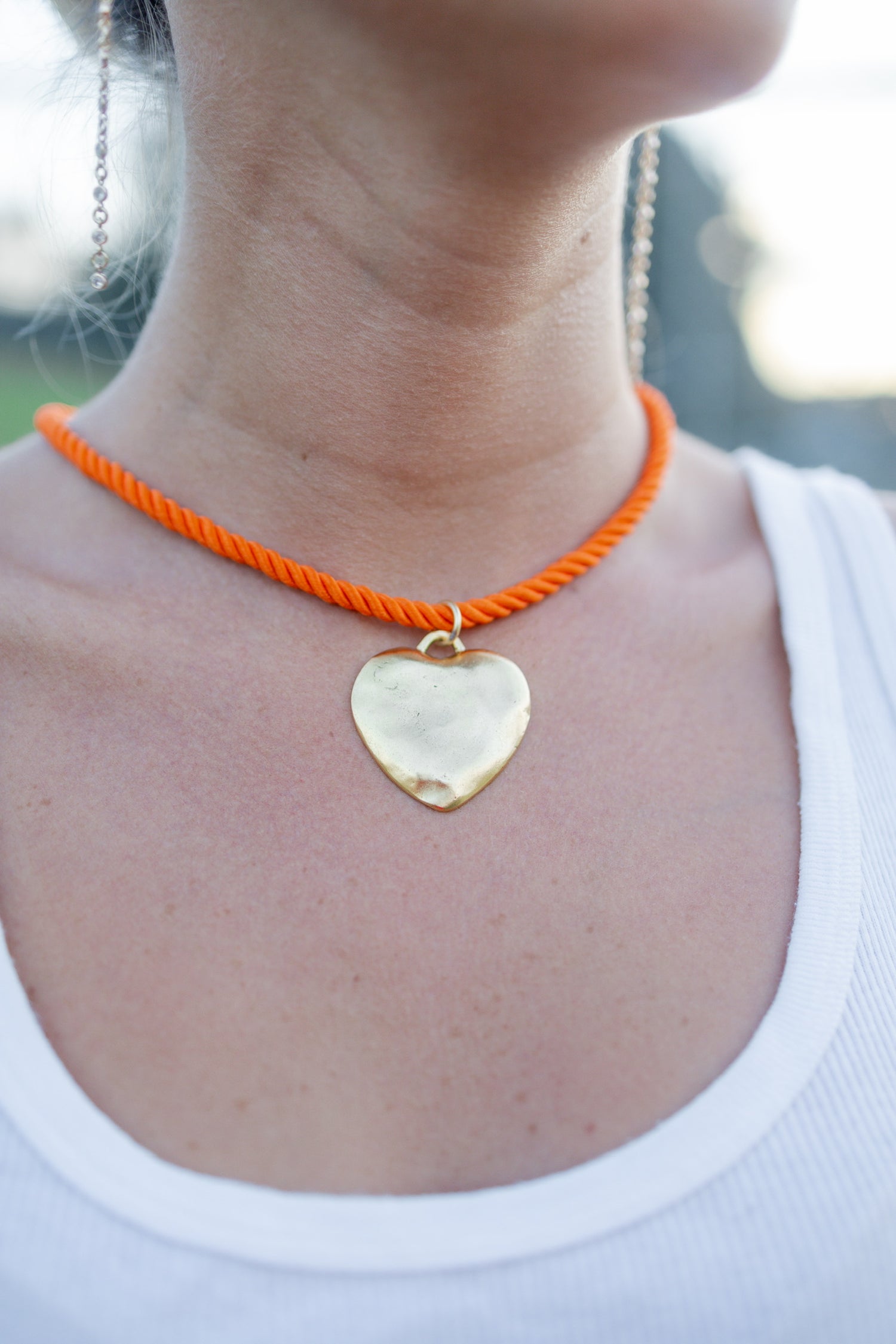 Tiger Orange Rope Heart