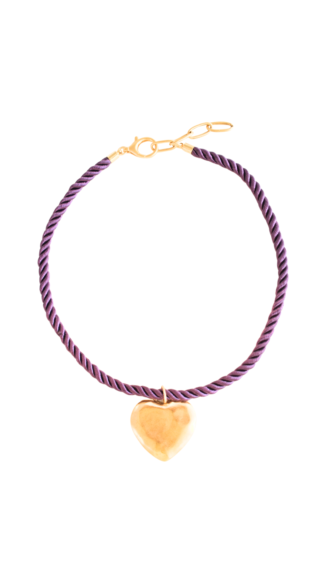 Gameday Purple Rope Heart