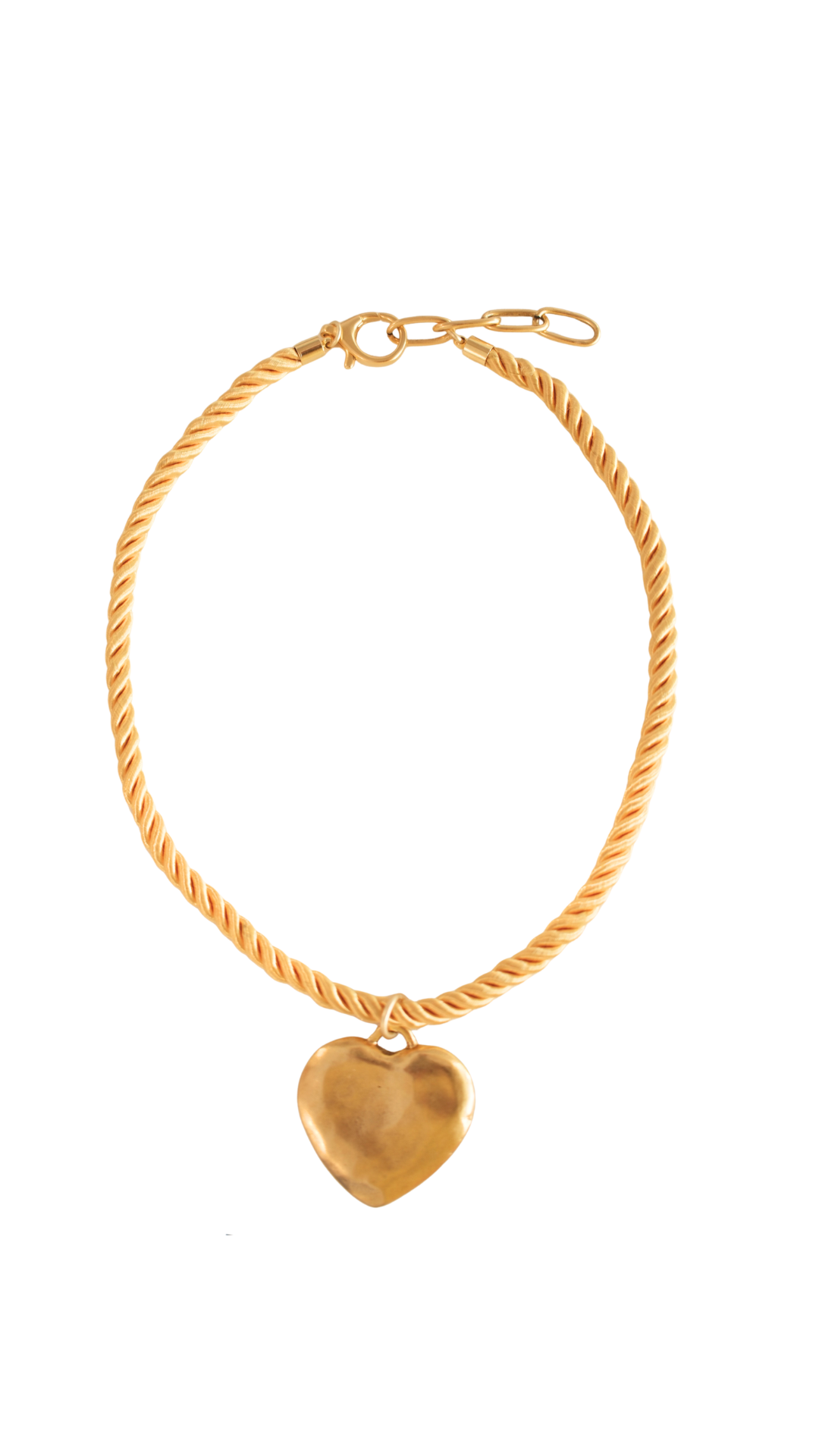 Gold Rope Heart