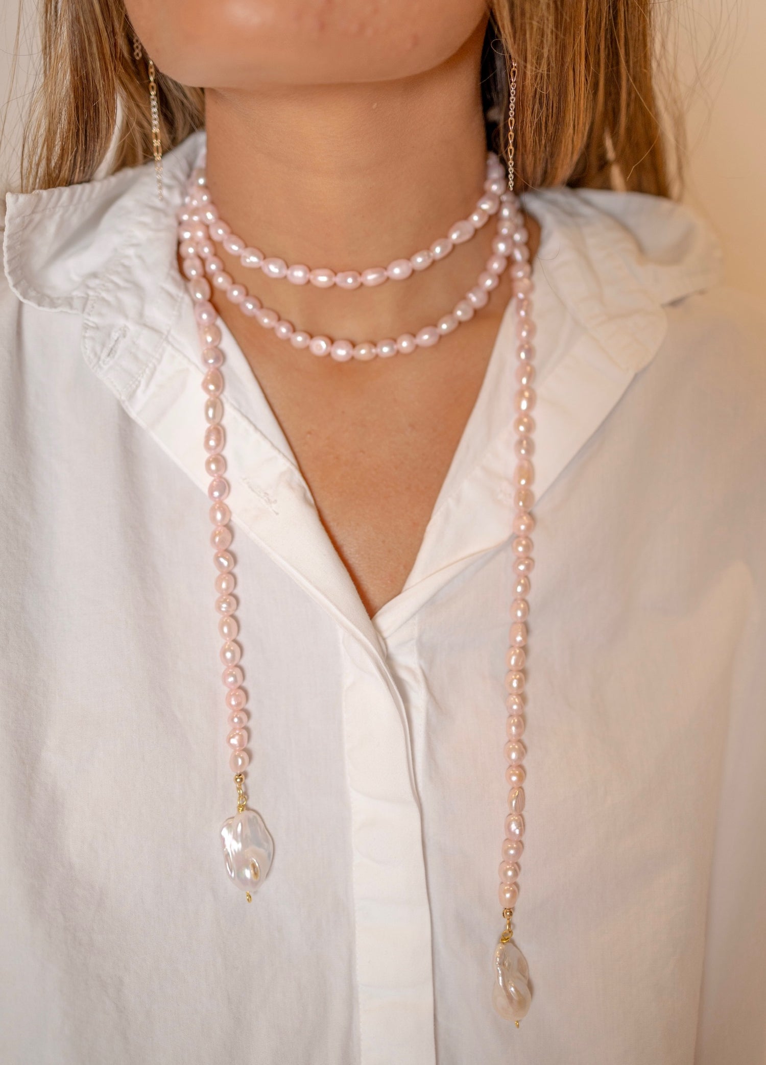 The Kelly Wrap - Light Pink Pearl