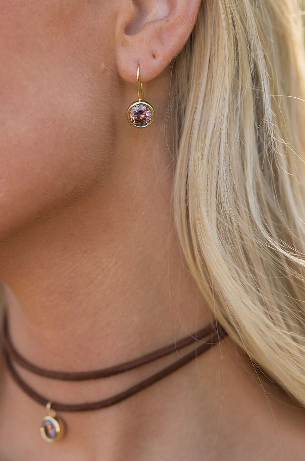 Bezel Drops- Brown