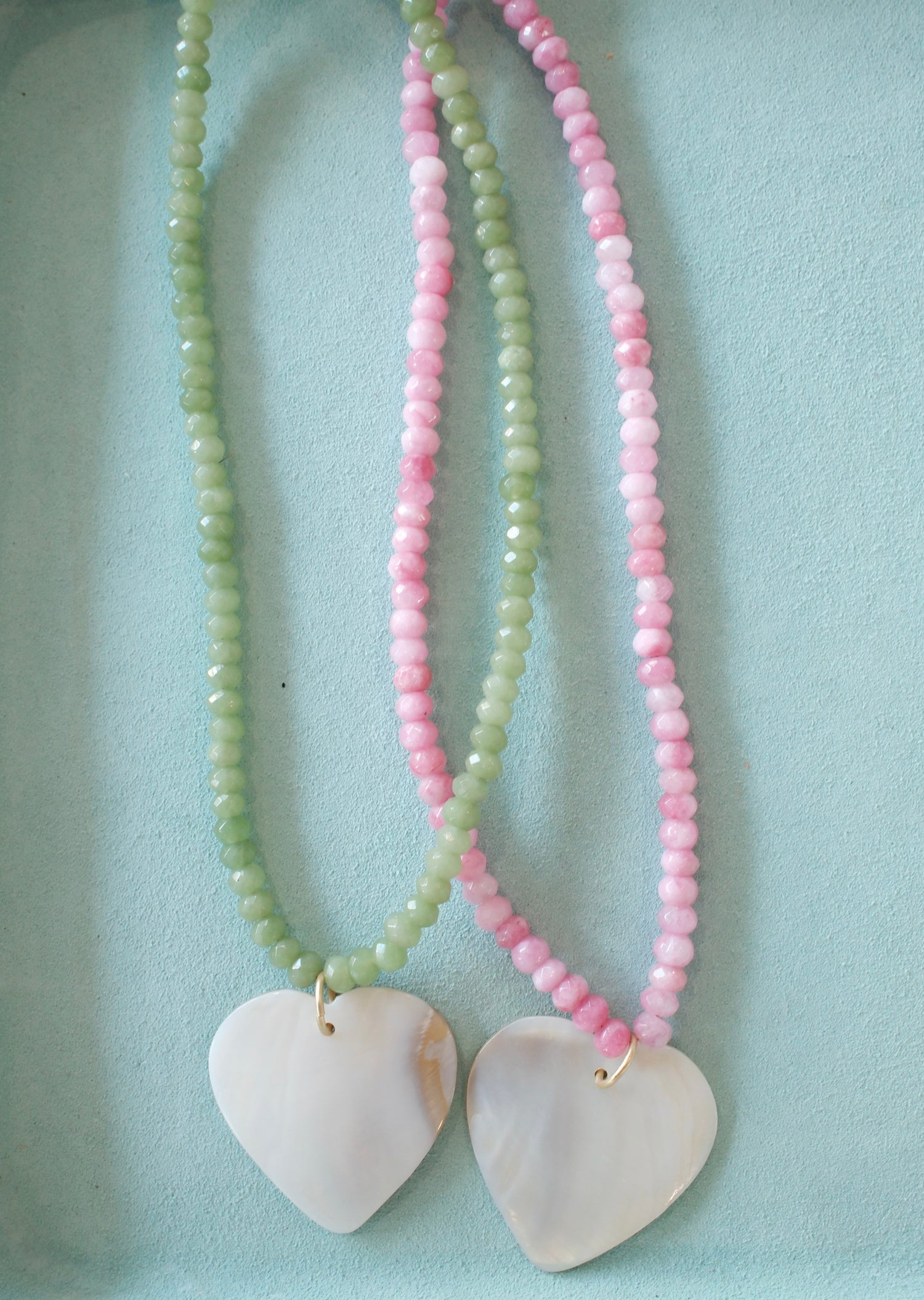 BID DAY Standard Beaded Heart Necklace