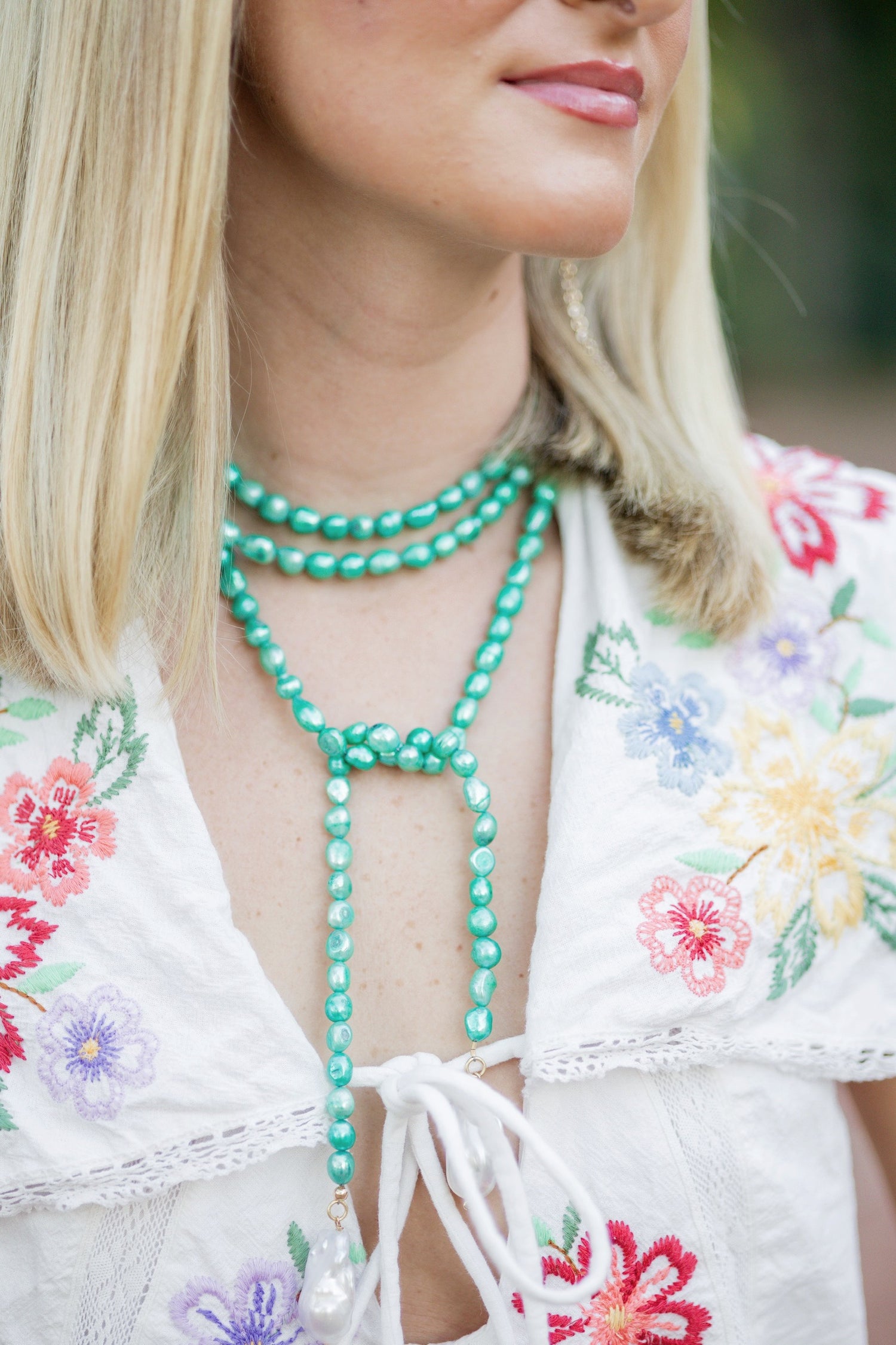 The Kelly Wrap - Emerald Pearl